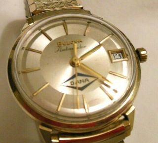 Vintage Rare Bulova Ambassador 17j Automatic Men ' s Dress Watch M9 2