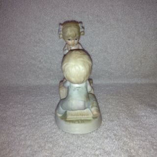 Homco 1406 Porcelain Figurine Boy Girl on Log Teeter Totter See Saw - 2