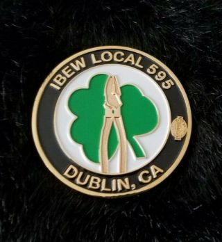 Ibew Brotherhood Of Electrical Workers Challenge Coin - Local 595 Dublin,  Ca