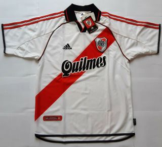 Bnwt River Plate 2000 Vintage Adidas Shirt Jersey 2001 2002 Camisa Camiseta