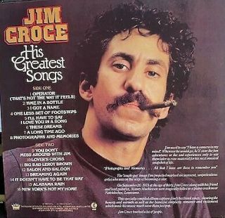 Jim Croce - His Greatest Hits - Vinyl LP - 1980 2