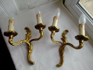 French a gold bronze wall light sconces reserved 