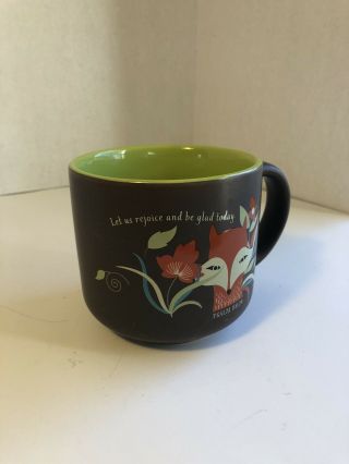 Dayspring Fox Brown Coffee Mug Psalms 118:24 Let Us Rejoice And Be Glad Today