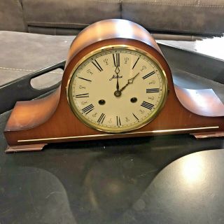 Vintage W.  Haid West German 8 Day Westminster Chime Mantle Clock No Key