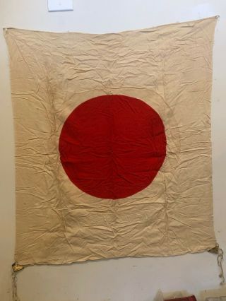 Vintage Japanese Wwii Flag - Veteran Bring Back 31 " X 26 "