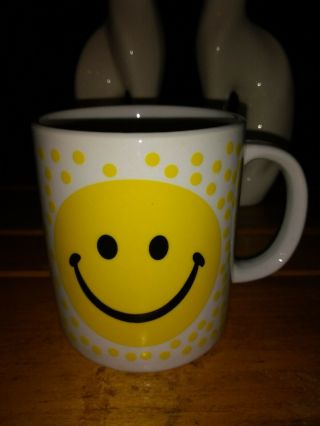 Vintage Smile Smiley Face Coffee Mug Groovy