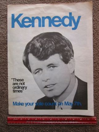 Robert F.  Kennedy For President Campaign Brochure 1960 