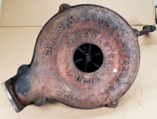 Vintage Hand Crank Champion Blower & Forge Co.  Antique Blacksmith Rusty