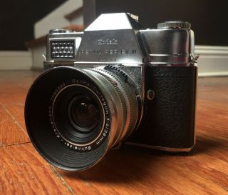 Vintage Kodak Retina Reflex Film 35mm Camera With 3 Lenses - Not -