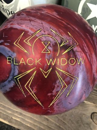 Vintage 15 Lb Usa Hammer Black Widow Pearl Bowling Ball Uscb☆ 7d190593 Right