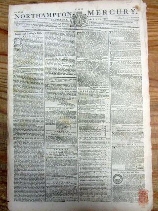 1790 Newspaper W Description Executions Hangings Newgate Prison London England