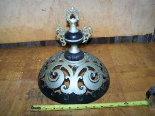 Antique Ornate Cast Iron Woodstove Top & Finial
