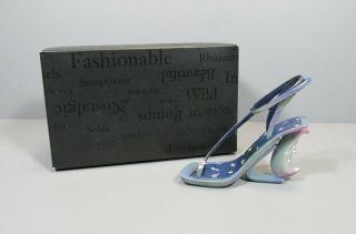 2001 Just The Right Shoe Raine " Luminous " Moon Heel Shoe Figure 25154