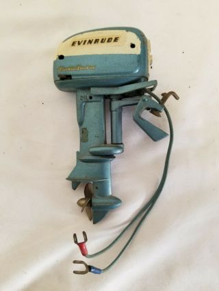 Vintage 1956 Evinrude Big Twin K&o Toy Outboard Motor Electric Starting