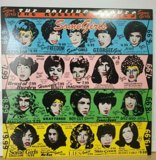 The Rolling Stones - Some Girls Vinyl Record Lp - 1st Version 1978