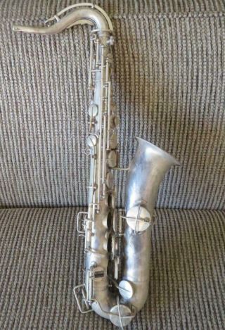Antique Vintage Buescher True Tone Low Pitch Saxophone 1924 Serial 96883