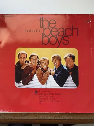 Vintage The Best Of The Beach Boys ‎vinyl Record Album Printed Germany Rare