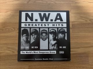 Greatest Hits By N.  W.  A,  Vinyl,  2 Lps,  Snoop Dog,  Dr Dre,  Ice Cube,  Eazy E,  Yella