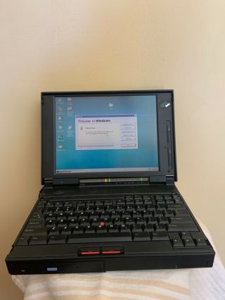 Vintage Ibm Thinkpad 365x,  Win 95,  Ms Office 97,  Ac Adapter,  Floppy,  Modem.