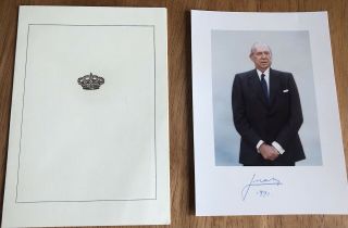 Head Of The Royal House Of Spain Infante Juan Autographed Photo