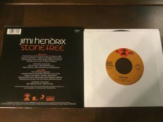 JIMI HENDRIX - STONE - 45 RPM SINGLE - B SIDE LOVER MAN 2