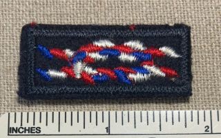 Vtg 1950s Eagle Scout Explorer Square Knot Award Badge Patch Sea Scout Dark Blue