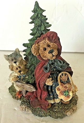 Boyds Bears 2452 Lil Red With Bb Woof Going To Grandmas Bearstone 2000
