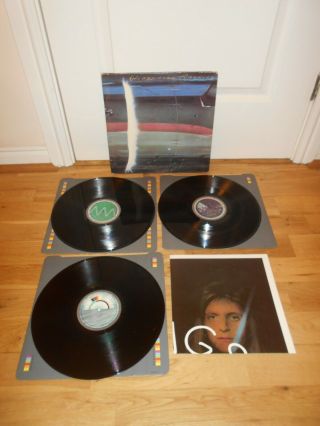 Wings Over America Paul Mccartney Vinyl Record Gatefold Triple Album Lp & Poster