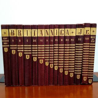Vintage Encyclopedia Britannica Junior Set 1948 Edition Complete Set Of 15 Books