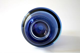Mid - century Vintage Blue Glass Vase by Tapio Wirkkala for Iittala 3