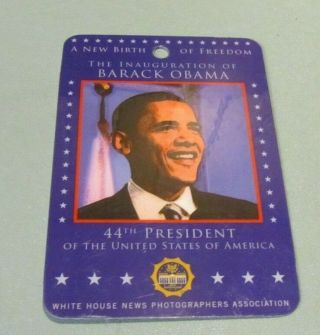 2009 President Barack Obama White House News Photographers Celebration Pass