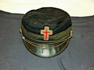 Vintage Knight Templar Masons Hat Cap /the M.  C.  Lilley & Co.  / Del A Leu