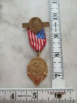 Improved Order Of Red Men Medal/badge Great Council Of Scranton Pa - 1918 - Orm