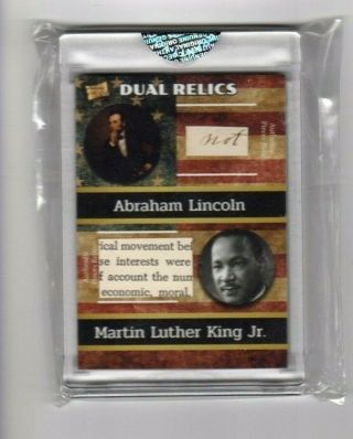 Abraham Lincoln & Martin Luther King Jr.  Dual Relics