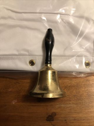Vintage Brass/metal Bell - 6” Tall