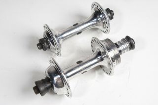 Vintage Campagnolo Record Bicycle Hubs Front Rear 36h Quick Release