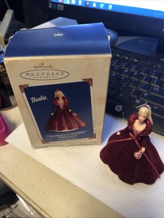2002 Hallmark Keepsake Celebration Barbie Ornament Special Edition