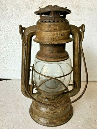 Old Vintage Feuerhand Baby No.  275 Kerosene Oil Lantern Glass /germany