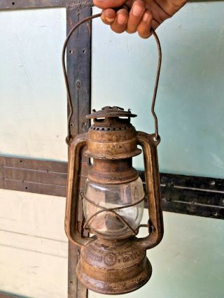 OLD Vintage FEUERHAND Baby No.  275 Kerosene Oil Lantern Glass /GERMANY 3