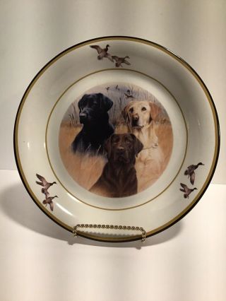 Bass Pro Shops Dinner Plate With Hunting Dogs Art Scene By Jim Killen 10”