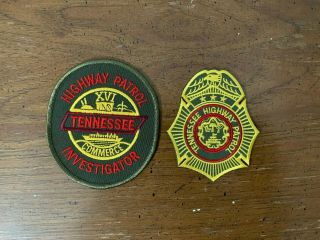 Tennessee Highway Patrol Investigator And Badge