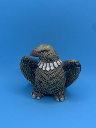 Artesania Rinconada Uruguay Eagle Art Pottery Figurine In