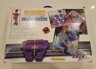 Vtg 2000 " Ultimate Sweater Machine " By Bond America Complete W/extras