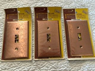 Nos Bell Antique Copper Finish Wall Switch Plate Covers