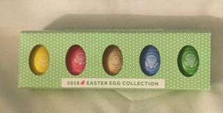 White House 2018 Trump Easter Egg Set 5 President Donald Signature Collectible