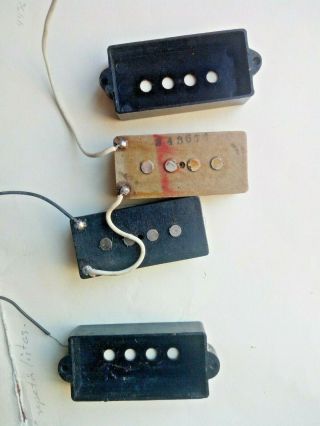 Vintage 1974 Fender Precision Bass Pickups N/r Made In Usa.