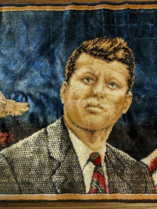 Vintage John F Kennedy JFK Presidential USA Flag Wall Art Tapestry 3