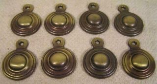 8 Vintage Style Brass Bed Bolt Screw Covers Cabinet Furniture Hardware 1 3/8 "