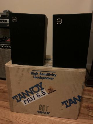 Vintage Tannoy Pbm 6.  5 Studio Monitors Passive Speaker Pair