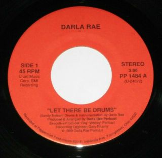 Darla Rae 7 " 45 Hear Let There Be Drums Private Rockin Instrumental Drum Breaks
